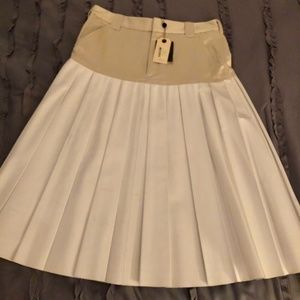 SALE!  Rag & Bone Cotton and Leather Skirt